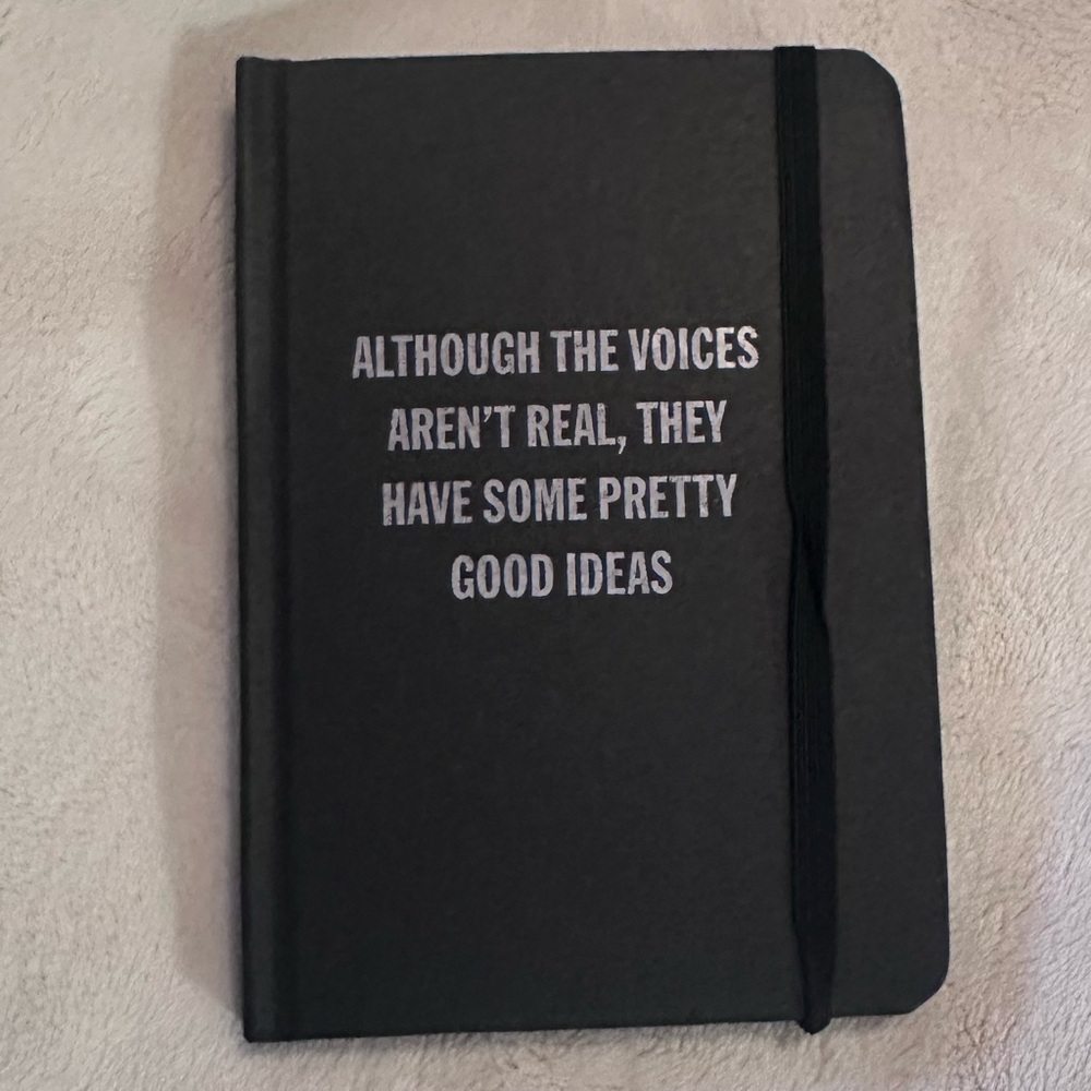 Black Hardcover Journal with Elastic Band